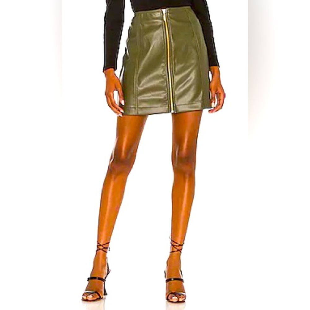 Minkpink faux leather skirt XS